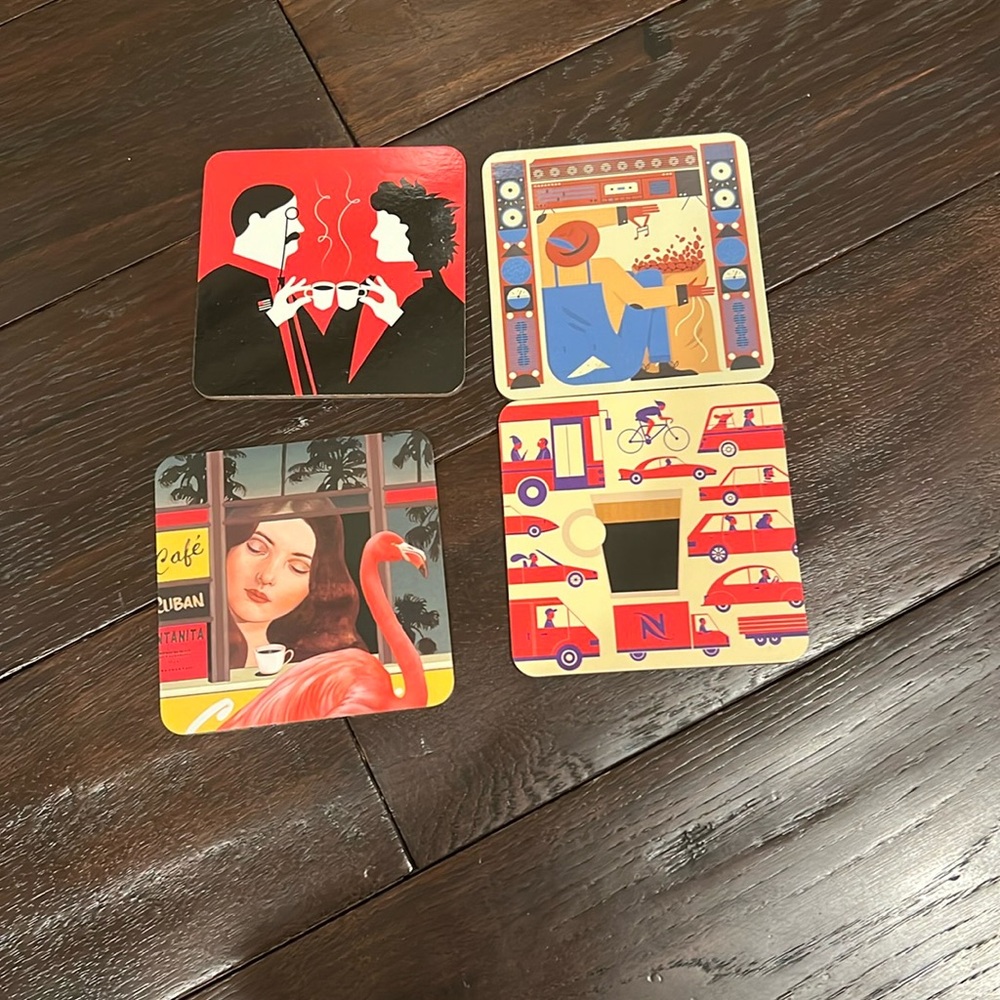 NWOT Nespresso Coffee Coasters